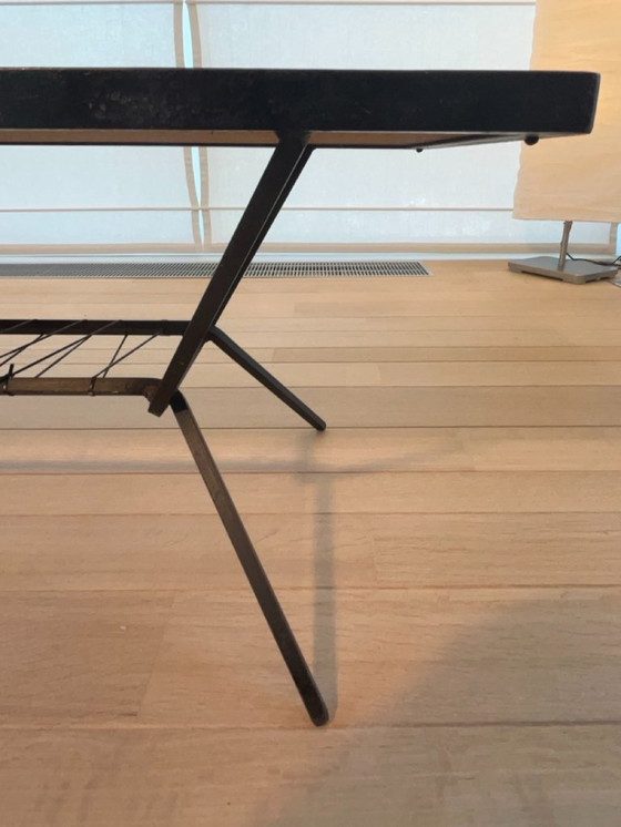 Image 1 of Vintage French coffee table from the Fifties with ceramic tiles