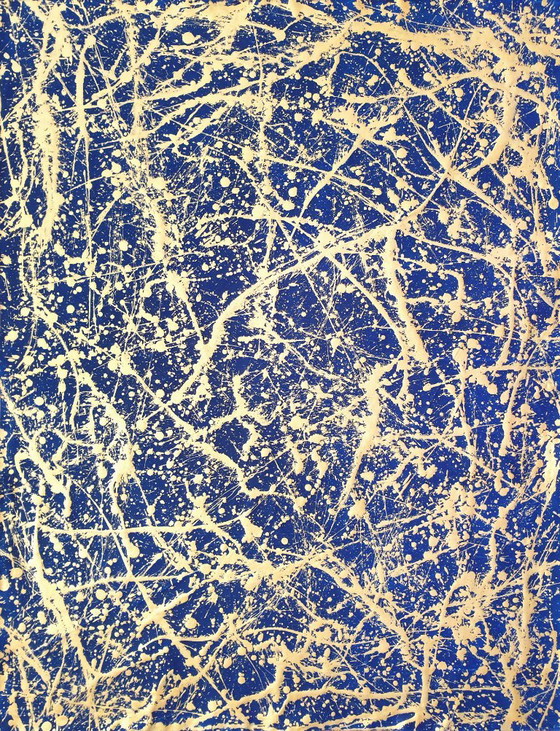 Jürgen Angeler - Golden Star Constellation – Peintures et dessins, Toile (photo 6 of 14)