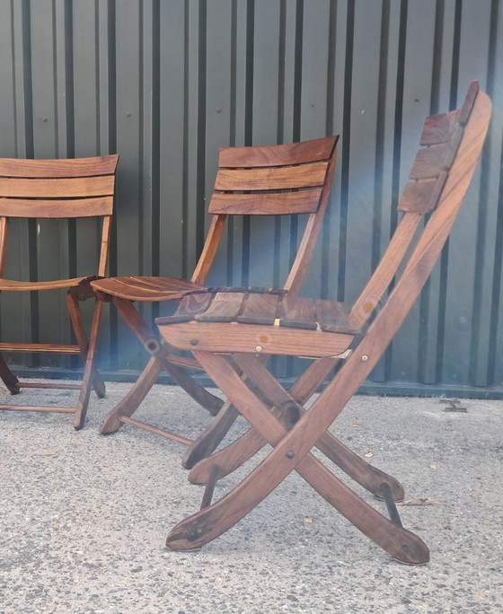 Image 1 of 3 chaises bistro Triconfort, pliantes