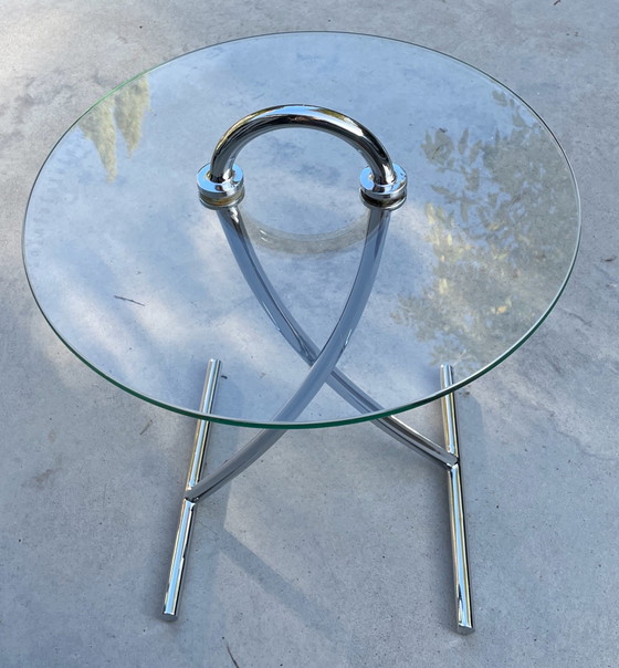 Design verre/chrome - Table d'appoint Rolf Benz, Tables d'appoint, Transparent (photo 5 sur 12)