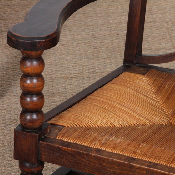 Image 1 of Pair of armchairs in the style of Charles Dudouyt, 1950