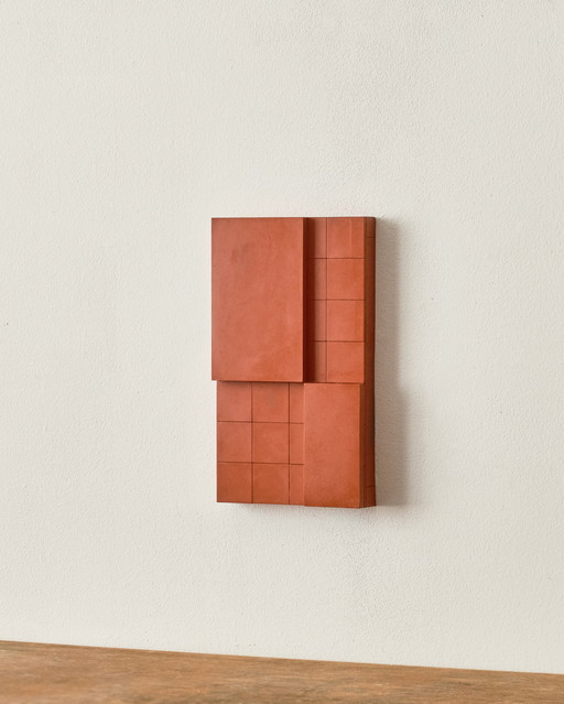 Set of 3 handmade brutalist wall objects