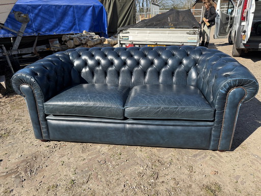 Chesterfield Sofa - Denim Blue