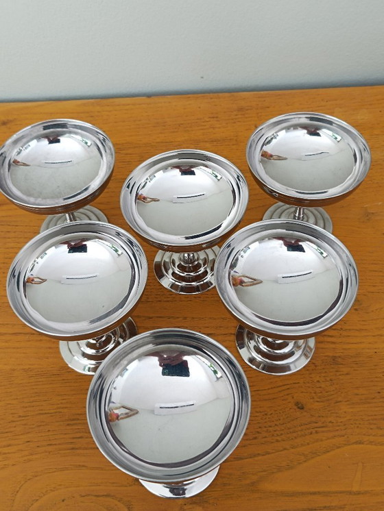 Image 1 of Set van 6 Letang Rémy ijsbekers