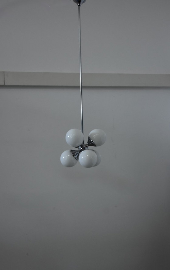 Image 1 of Sputnik vintage opal glass lamp
