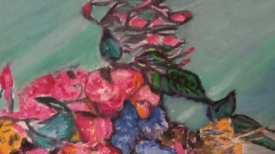 Image 1 of Tineke Van Steenbergen Rose rosa a Van Gogh