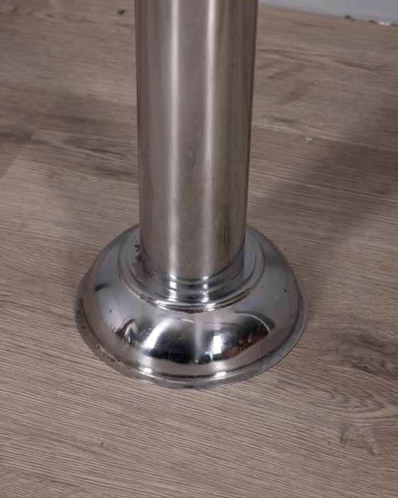 Vintage 1970s Italian-Design Chrome-Plated Metal Floor Ashtray – Decorative Objects (photo 9 of 10)