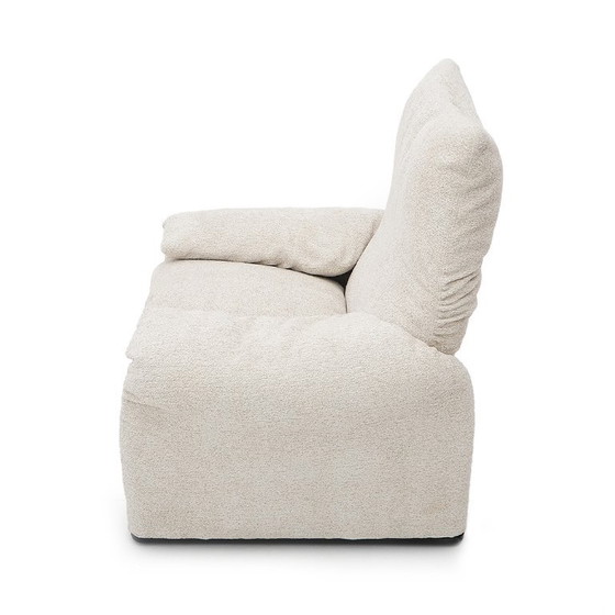 Image 1 of “Maralunga” armchair with pouf by Vico Magistretti for Cassina, 1970s