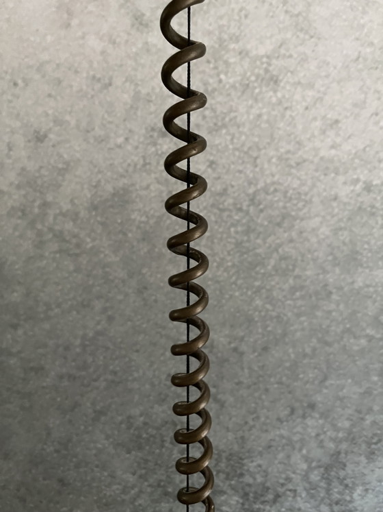 Lampada a sospensione regolabile vintage Happylight – metallo marmorizzato – anni '80 – Lampade a sospensione (photo 6 of 7)