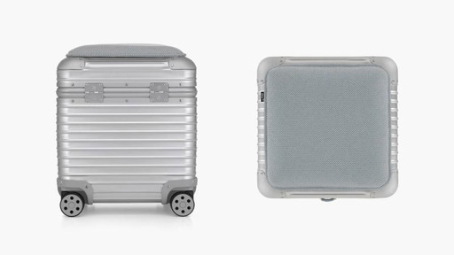 RIMOWA x Vitra Aluminium Stool – Limited Edition (silver/ice blue) – Neu & ungeöffnet