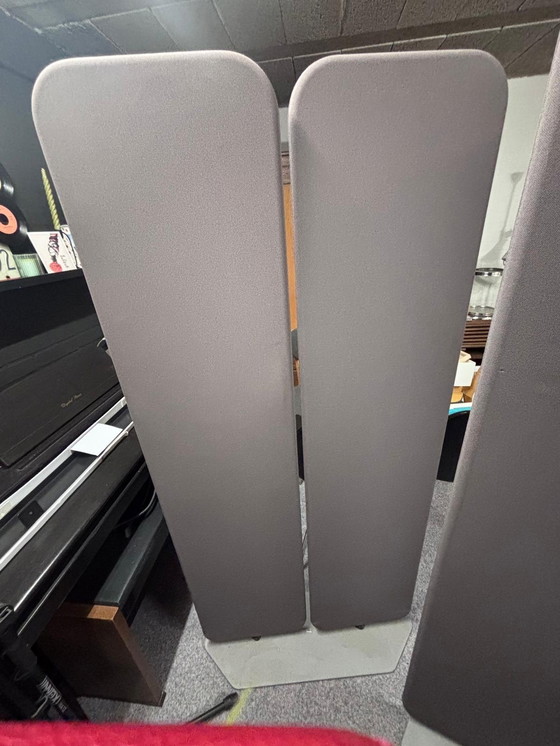 Image 1 of Acoustic partition wall with rotating panels, Sedus brand