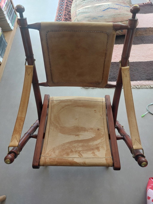 Silla vintage de imitación bambú