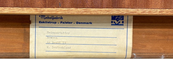 Secrétaire danois design milieu du XXe siècle / Bureau en teck / Bureau années 1960 / Secrétaire danois en (photo 17 of 17)