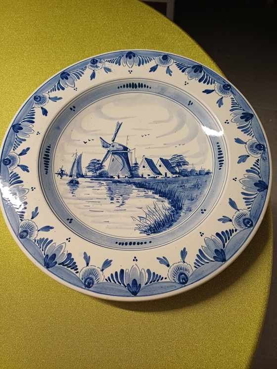 Image 1 of Piatto blu di Delft Vintage.