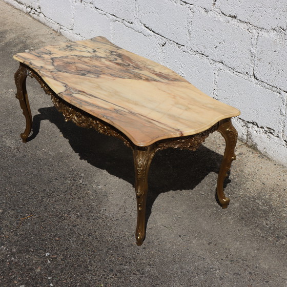 Image 1 of French Marble Coffee Table 70s