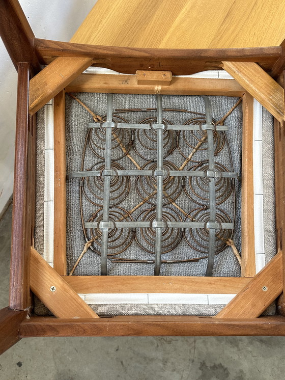 Image 1 of Set of 6 massive teak vintage chairs