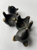 Vintage Walter Bosse bear bronze candle holder midcentury for Herta Baller