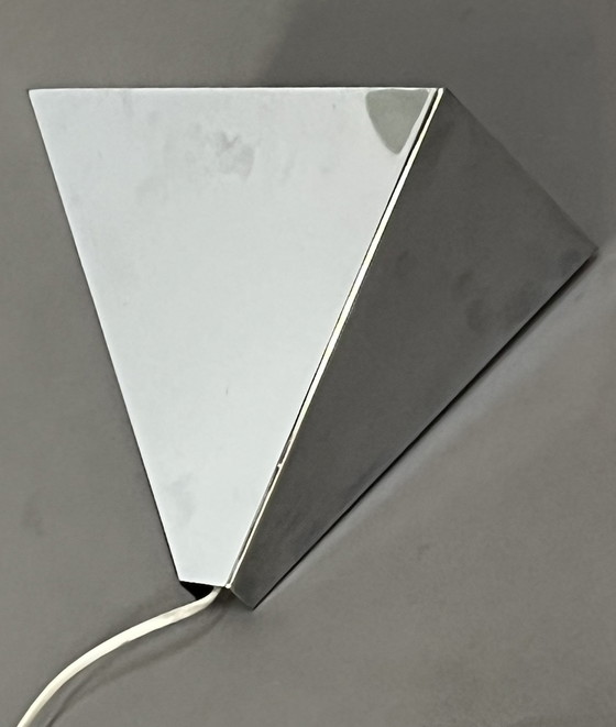 Image 1 of Eighties Ikea chromen wandlamp postmodern 
