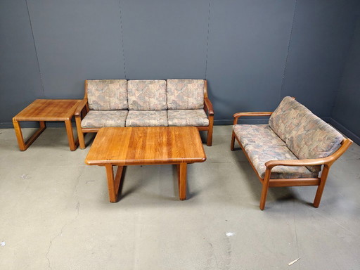 Mid century scandinavian sofa set, 1970s