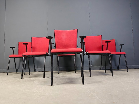 Image 1 of Vintage Occhio stoelen van Roel Vandebeek voor Drisag, jaren 2000 - set van 6