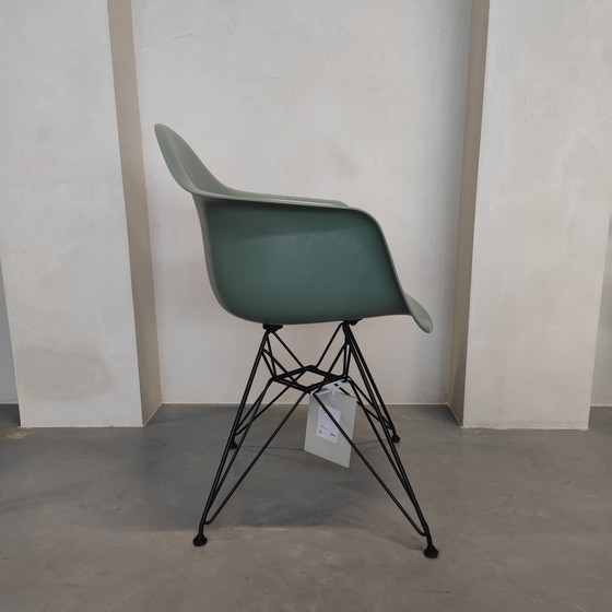 Image 1 of Vitra Eames DAR Chair - Sea Foam Green with Black Base