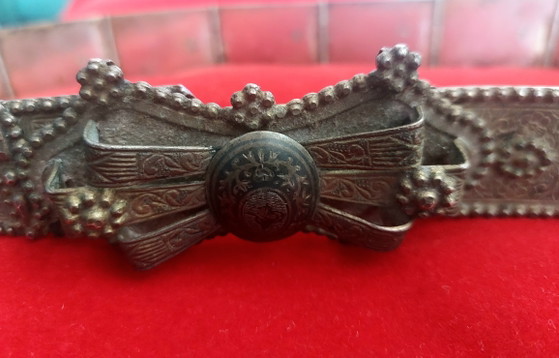 Antique Ottoman Stamped Silver Wedding Belt – 19th Century – gelin kemeri, Decorative Objects (photo 2 of 11)