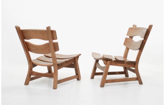 Set of 2 fireplace armchairs - Brutalist lounge chairs by Awa Dittmann, 1960 – Dittmann und Co, Side chairs (photo 4 of 5)