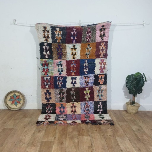 Patchwork Berber Rug – Patchwork Berber Carpet | Moroccan Handmade Rug | 213 × 130 cm