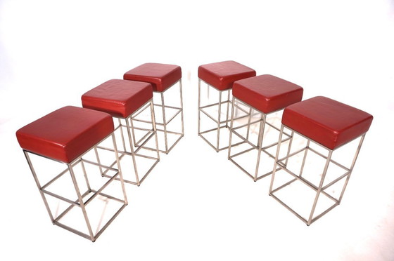 Image 1 of 6er Set De Sede DS 218/55 Barhocker von Paolo Piva, 2000