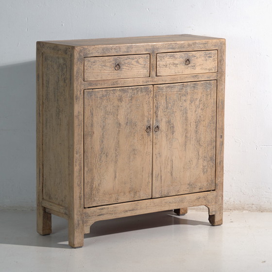 Buffet ancien en pin avec deux tiroirs et deux portes – Chine, vers 1930 – Vaisseliers (photo 4 of 40)