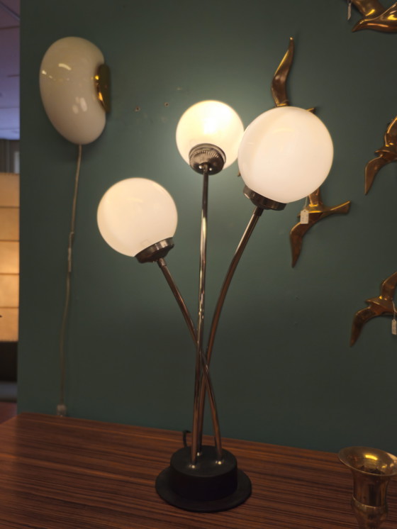 Image 1 of Vintage Bulb Lamp Table Lamp Desk Lamp Bulbs Chrome