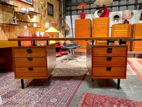 Image 1 of Escritorio antiguo de Jacques Hitier, década de 1960.