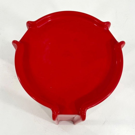 Image 1 of Table d'appoint rouge de Giotto Stoppino pour Kartell, années 1970
