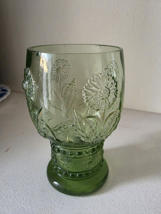 Verre / Gobelet Helianthus Anthropologie vintage