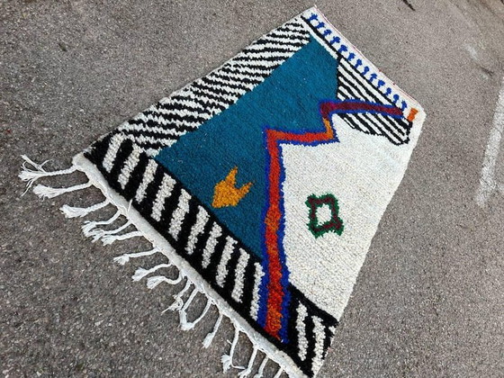 Handgewebter traditioneller Teppich aus Naturwolle 150/250 cm – Aime Té, Teppiche & Läufer, Wool (photo 3 of 9)