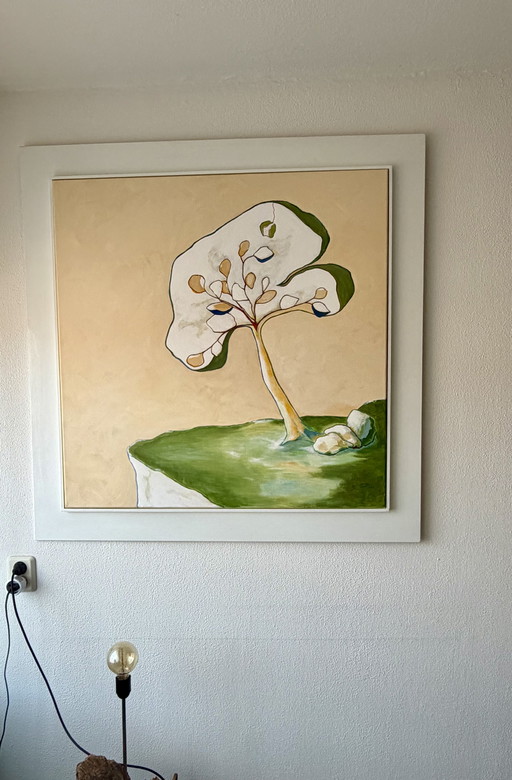 Large Abstract Painting, Annemarie van Schendel (2015) – 110x110 cm