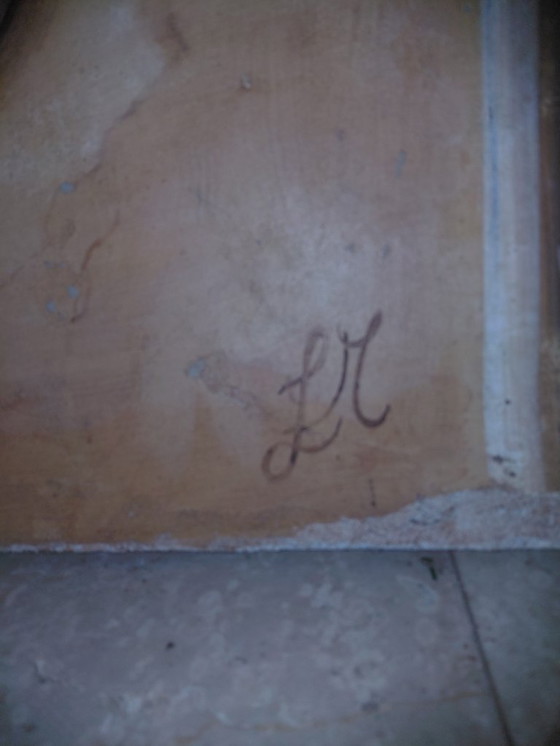 Image 1 of fresco schildering Autentica Strappo Murale B`Affresco  `LM`