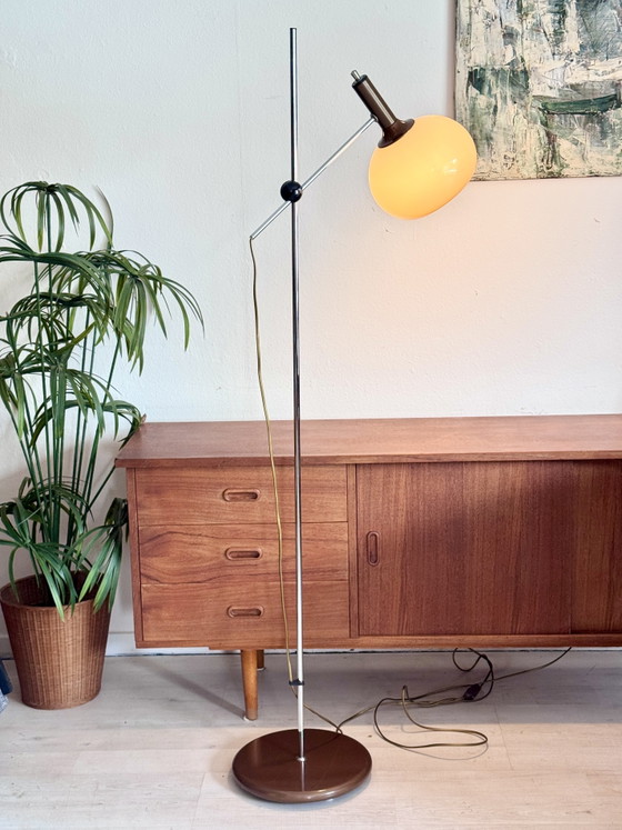 Lampada ad arco vintage Dijkstra mushroom – Dijkstra Lampen, Lampade da terra, Cromo, Plastica (photo 3 of 12)