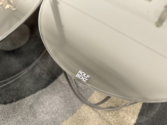 Image 1 of Rolf Benz 8770 Juego de mesa de centro de cristal D95xH30cm