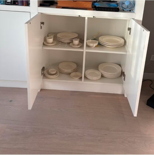 Meuble de salon/bibliothèque sur mesure en 2 pièces