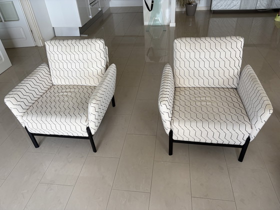 Image 1 of Leolux set: Minotti Tape Sofa en 4x Enna Armchair