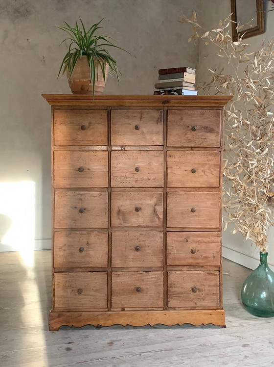 Vintage fourniturenkast – Opbergkast, Wood (photo 3 of 15)