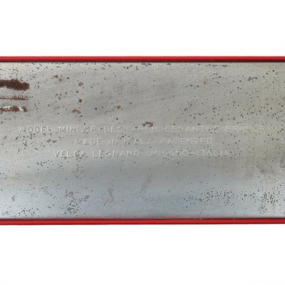 Image 1 of Garderobe "Minivip" aus rotem Kunststoff von Benanti und Brunori für Velca, 1960er Jahre.