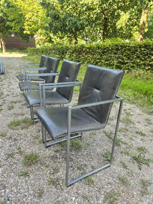 4 x arco frame chair to refurbish