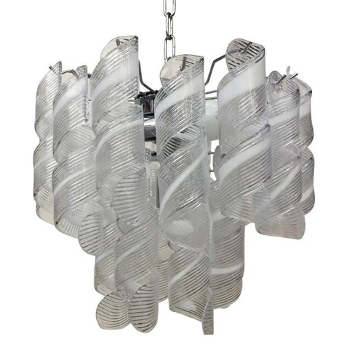 Lampadario Sputnik in vetro di Murano in stile Mazzega