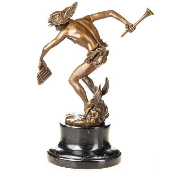 Image 1 of  Mercurius Hermes bronzenbeeld