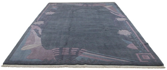 Original Modern Designer Highland Wool Rug Nepal 355 x 250 cm, Rugs & carpets, Blue (photo 3 of 9)