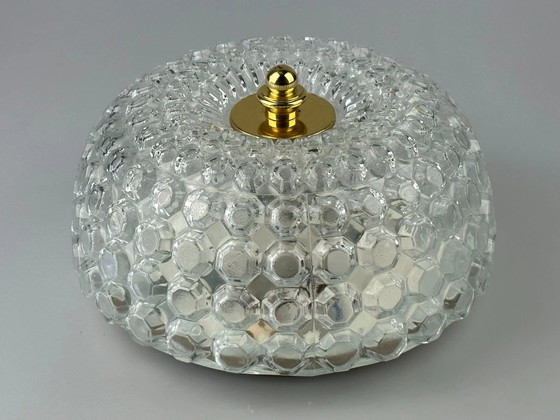 Image 1 of 60er 70er Jahre Deckenlampe Plafoniere Glashütte Limburg Germany Space Age