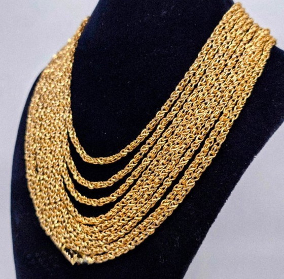 Image 1 of Vintage DIOR necklace – Christian Dior 1968 multi strand necklace