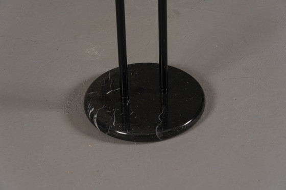 Image 1 of Vintage salontafel met marmeren onderstel van Vico Magistretti voor Cattelan, Italië, jaren 80